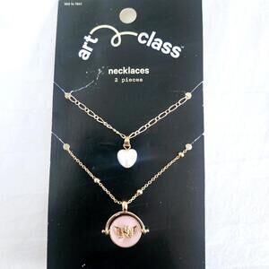 Art Class Children's Girl's Necklace Jewelry Set of Two NWT